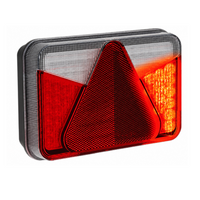 ASPÖCK MULTILED V aizmugurējais lukturis ar bajonetes savienojumu 8 kontaktu, 5 funkcijas, labais