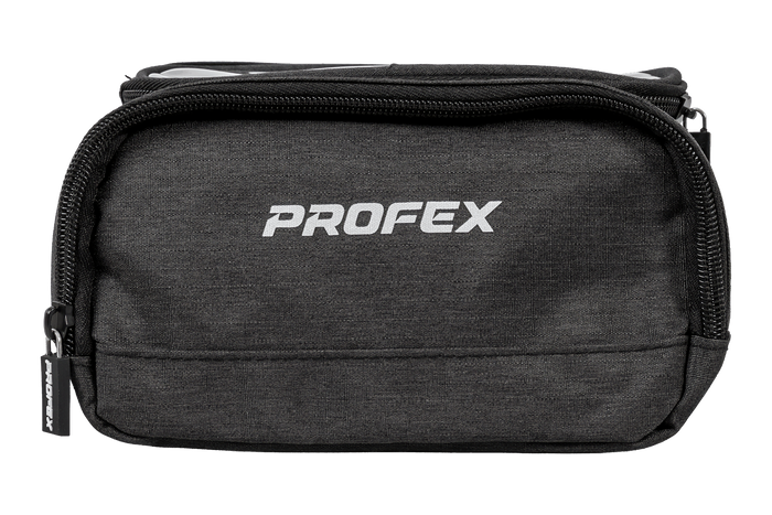 PROFEX 93015 velosipēda rāmja soma ar 2 kabatām un tālruņa maciņu