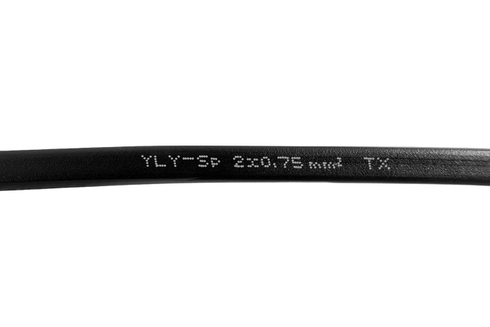 Плоский двухжильный электрический кабель TEXSIM YLY-Sp 2x0.75 - 1 м