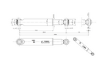 KNOTT amortizators piekabes asīm 750-1800 kg vienai un tandēma asīm