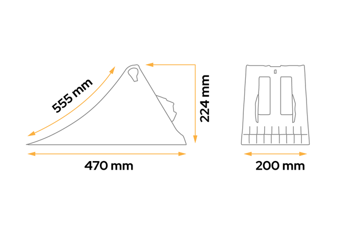 PLASTEX riteņu ķīlis augstums: 224 mm