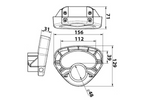 KNOTT 414004.001 manevrēšanas rokturis 48 mm atbalsta ritenim