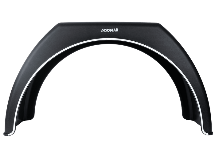 Divu dubļu sargu komplekts 14-17" piekabei DOMAR DK3110 plakanas riteņu arkas 870/260 mm