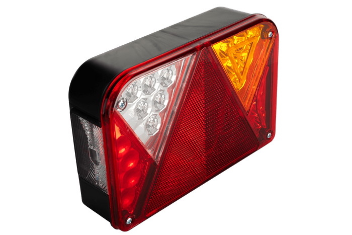 Gaismu komplekts: DOBPLAST DPT35 LED aizmugurējie lukturi + FRISTOM FT-009 LED sānu gabarītlukturi + MANTES 7m 7 kontaktu kabelis