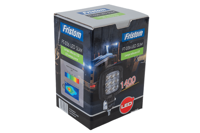 LED darba lampas atstarotājs FRISTOM FT-036 SLIM 9xLED 1400lm