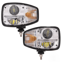 Светодиодные фары TT Technology TT.16611-L+TT.16611-P, 3 режима работы, 23 светодиода, 2350 лм, левая и правая, для экскаваторов JCB/Cat/Manitou/Volvo/Terex.