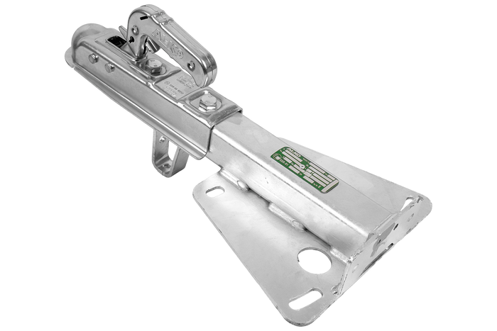 Шаровое сцепное устройство AL-KO AK7 75VR для прицепа грузоподъемностью 750 кг с V-образным дышлом.