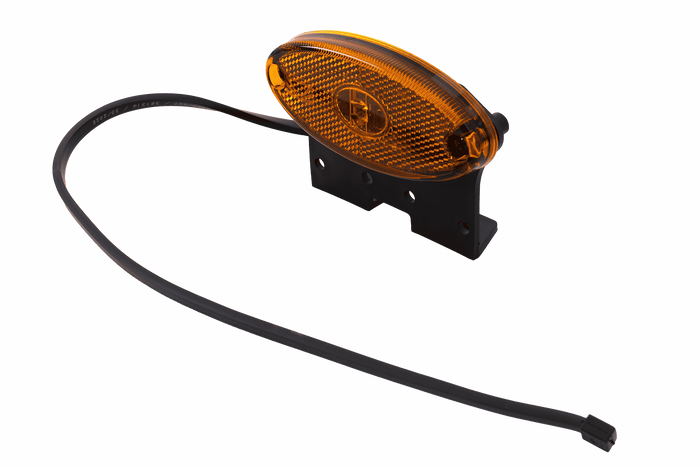 Габаритный фонарь ASPÖCK FLATPOINT II LED, оранжевый, универсальный, с кронштейном