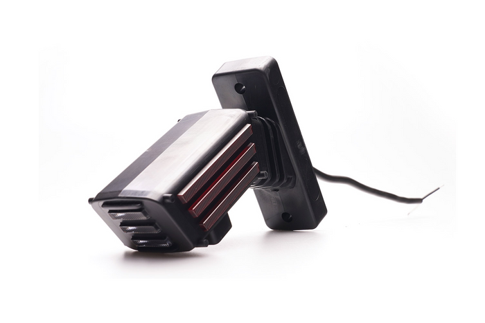 Левый габаритный фонарь WAŚ 2550L W297.3.1 SPOT LED на коротком кронштейне