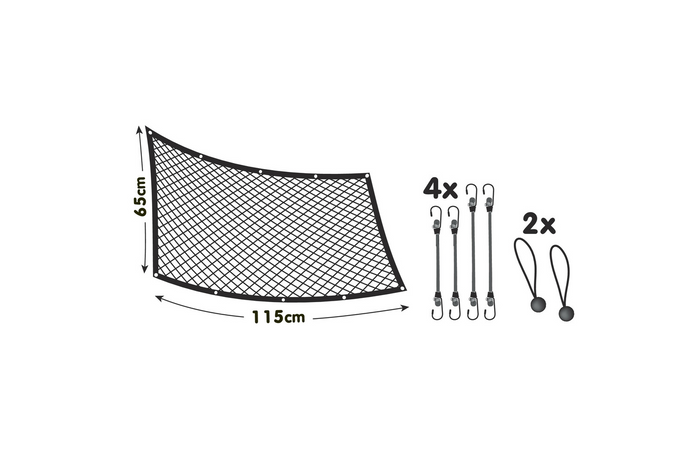 Suņu nodalījums LAMPA PET-2 sieta barjera, piestiprināta pie priekšējiem sēdekļiem 115x65cm