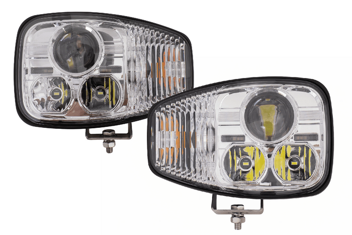 Светодиодные фары TT Technology TT.16610-L+TT.16610-P, 3 режима работы, 21 светодиод, 4450 лм, левая и правая, для экскаваторов JCB/Cat/Manitou/Volvo/Terex.