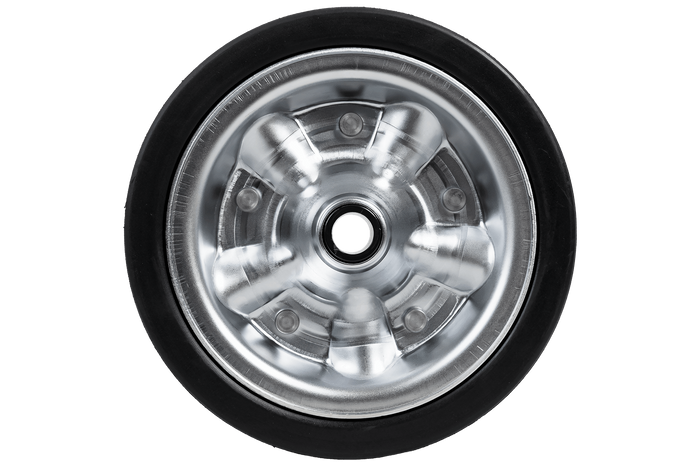 Rezerves ritenis KNOTT 405725.001 žokeja ritenim, izgatavots no cietas gumijas 225x65 mm