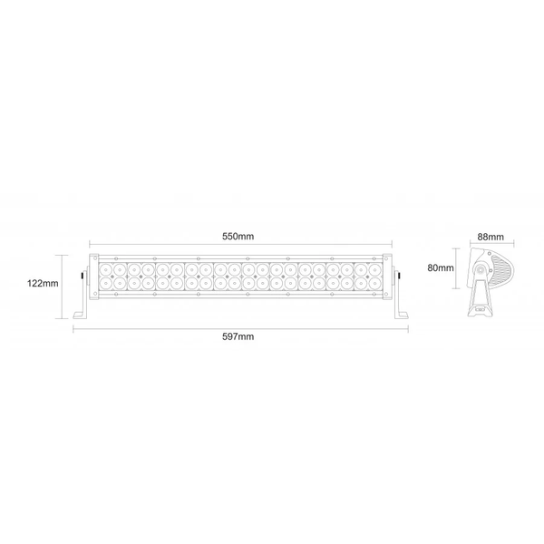 LED darba lukturis TruckLED LB0004 40xLED 4453lm COMBO