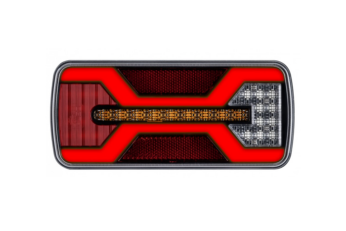 Задний фонарь KAMAR X-SPIDER L2430, 5-контактный, 6 функций (слева).